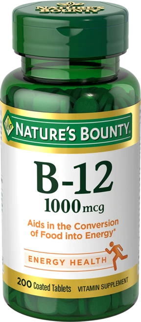 Nature's Bounty 비타민 B12 1000mcg 타블렛, 1개, 200정 - 쿠팡