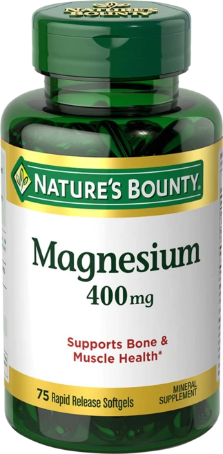 네이쳐스바운티 마그네슘 400mg 래피드 릴리즈 소프트젤, 1개, 75정 - 쿠팡