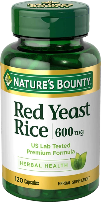 네이쳐스바운티 레드 이스트 라이스 600mg 캡슐, 120개입, 1개 - 쿠팡
