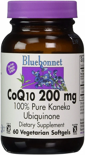 Bluebonnet CoQ10 200 mg 베지테리안 소프트젤, 1개, 60정 - 쿠팡