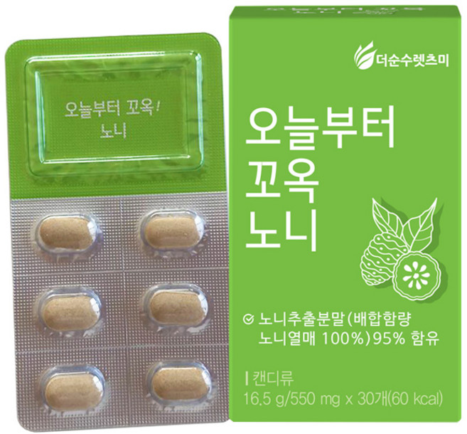 더순수렛츠미 오늘부터꼬옥 노니 정제, 30정, 1개