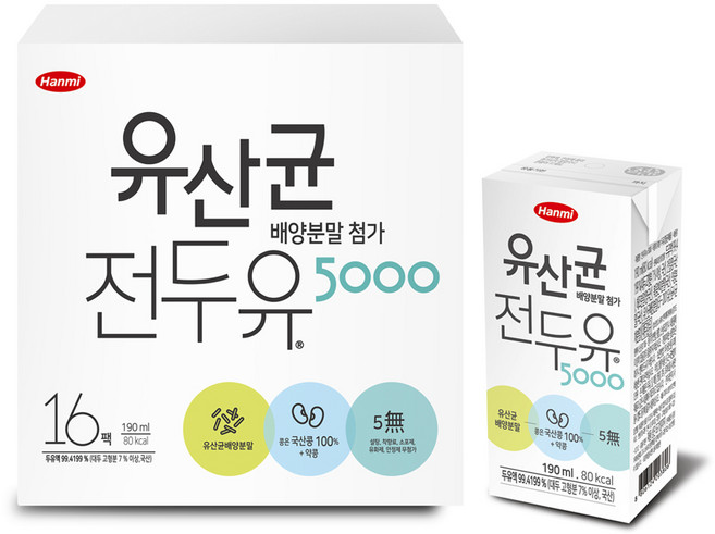 한미메디케어 유산균 전두유 5000, 190ml, 16개