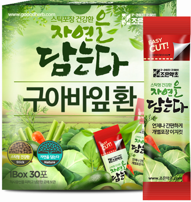 조은약초 자연을 담는다 프리미엄 구아바잎환 스틱, 90g, 1개