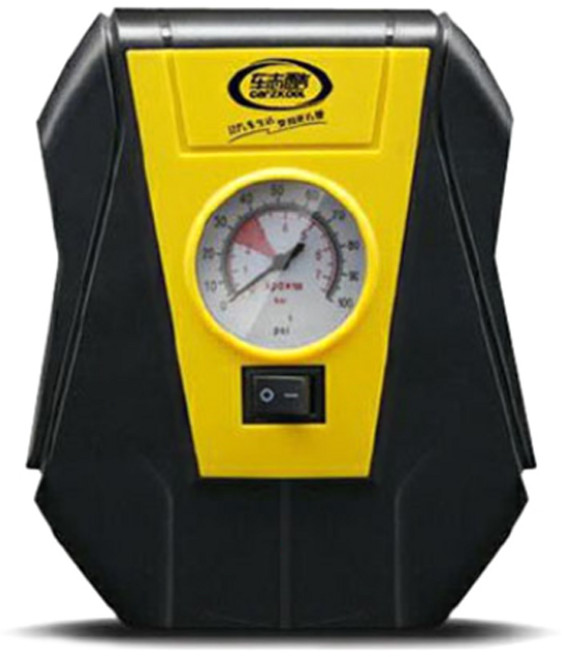 비씨팜스 휴대용 자동차 DC 12V 에어컴프레셔, 1개, 혼합색상