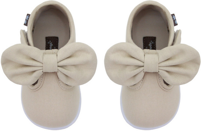 쿵스쿵스 유아동용 T스트랩 허니 리본 스니커즈