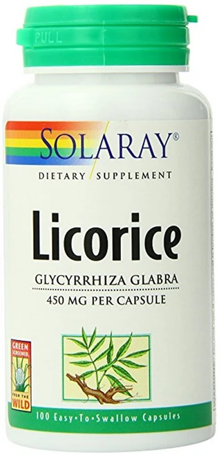 솔라레이 리코리스 450mg 캡슐, 1개, 100정 - 쿠팡