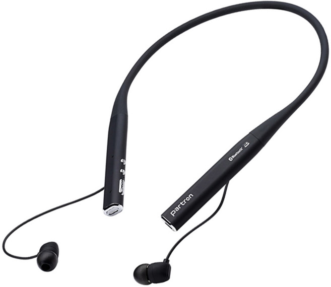 파트론 넥밴드형 블루투스 이어셋, PBH-300, 블랙