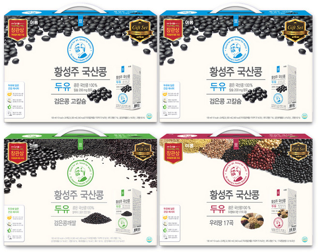 이롬 황성주 국산콩 이로운 세트, 190ml, 1세트