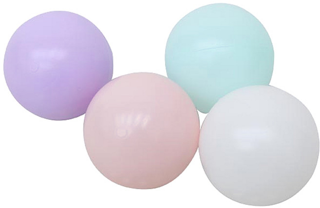 아하토이 킹콩 마시멜로 볼풀공 70p, 화이트 + 연핑크 + 민트 + 연보라, 1개