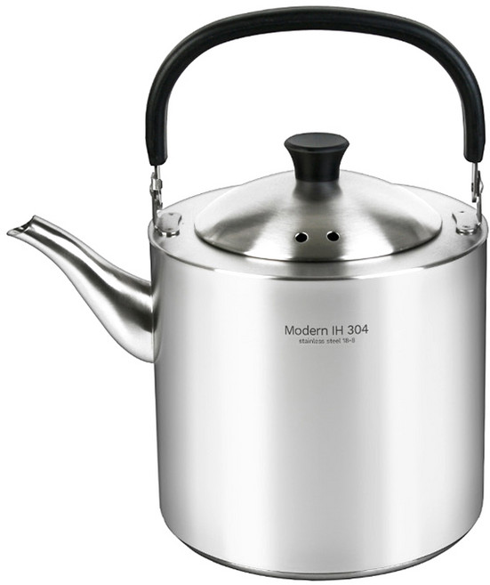 퀸센스 인덕션겸용 모던 스텐 주전자, 4L, 혼합색상, 1개