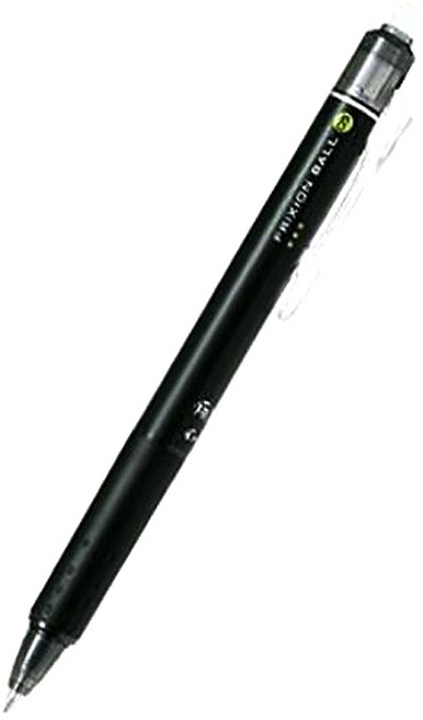 프릭션 노크식 중성펜 0.5mm, 블랙, 1개