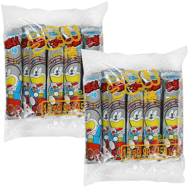 우마이봉 치즈맛 스낵 15p, 90g, 2개