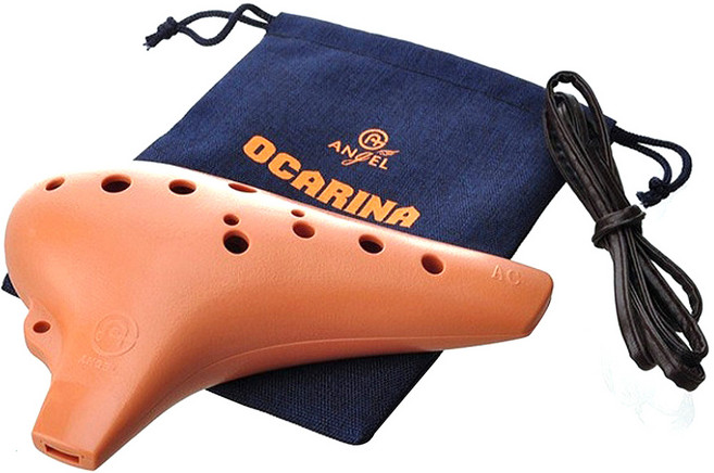 엔젤악기 오카리나 알토, AWO-P12, 점토색, 1개