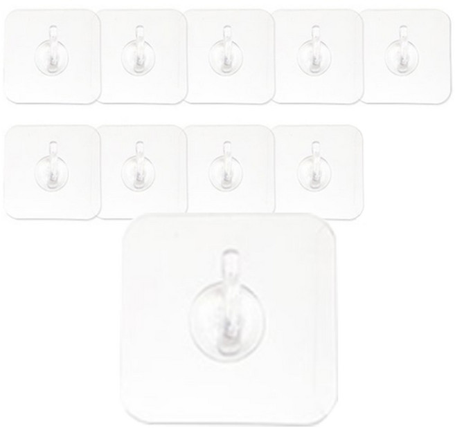 타공판닷컴 매직후크, 10개, 투명