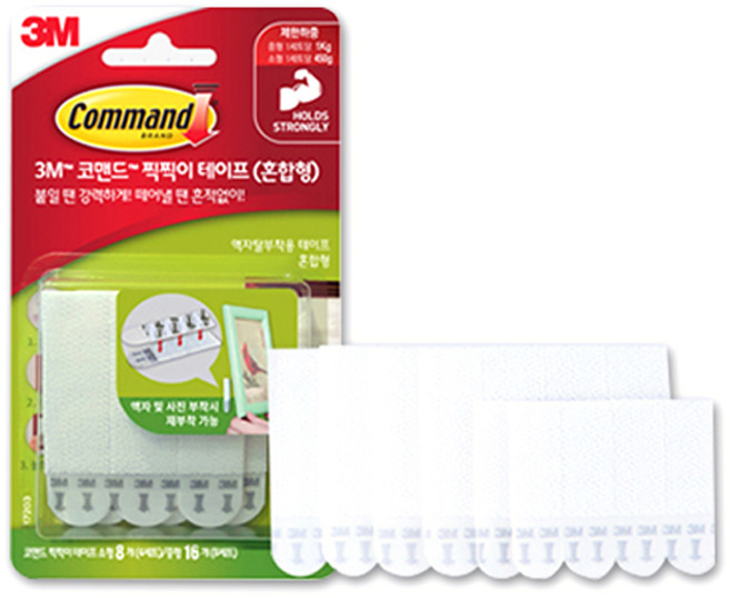 코맨드 찍찍이 테이프 혼합형, 1개