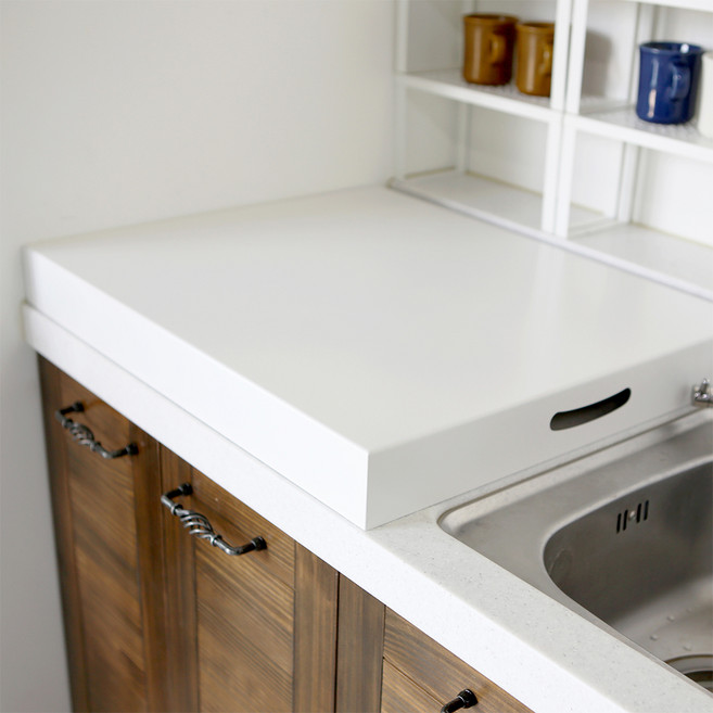 라샘 가스렌지덮개 와이드 인덕션받침, 화이트, 1개