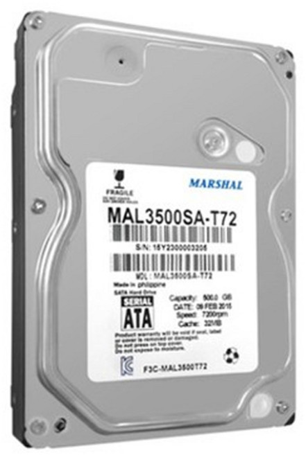 마샬 MALSHAL하드디스크 HDD 3.5형 하드디스크, MAL3500SA-T72, 500GB