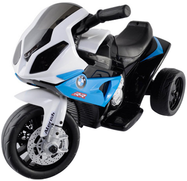 대호토이즈 BMW S1000RR 미니 유아 전동 오토바이, 블루, 1개