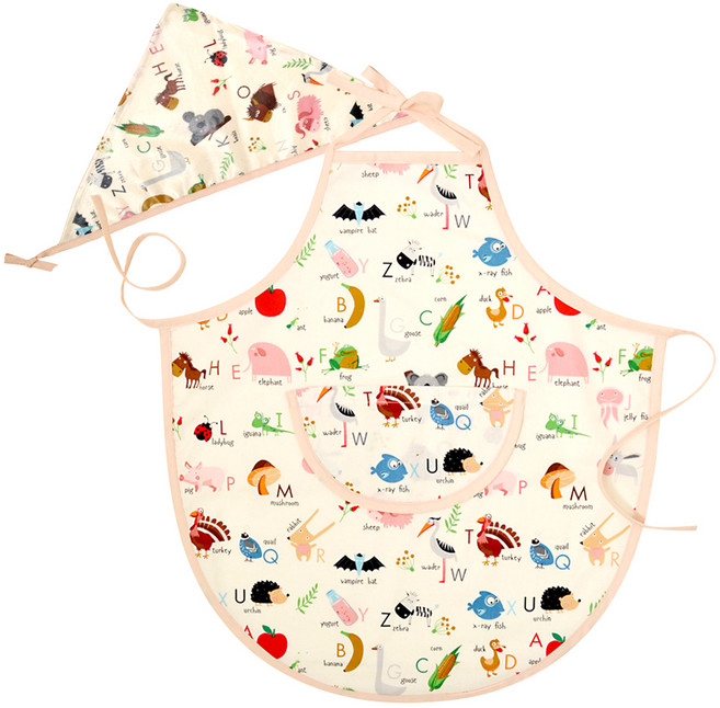 베니앙 유아용 방수 앞치마 세트