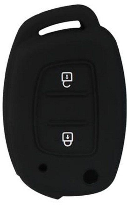 바이어블 현대 포터2용 2버튼 폴딩 실리콘 스마트키 케이스, 블랙, VA-S06