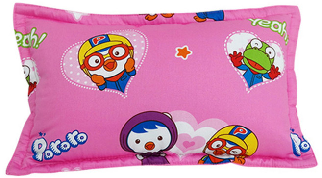 시은데코 뽀로로 하트 베개커버 25 × 45 cm, 핑크, 1개