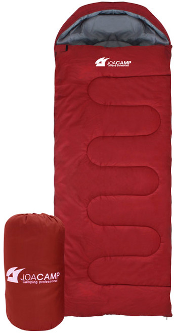 조아캠프 마운트침낭 후드 + 수납가방 세트, 와인, 1개