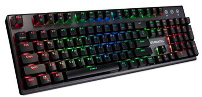맥스틸 TRON G610K RGB 기계식 유선 일반형 키보드, 블랙, 흑축