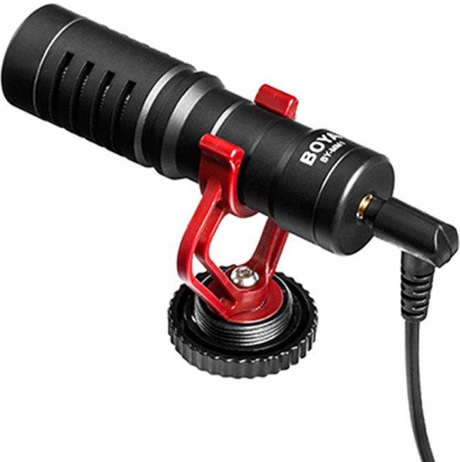 BOYA 단일 지향성 마이크 스마트폰 DSLR 카메라 캠코더용, BY-MM1, 1개