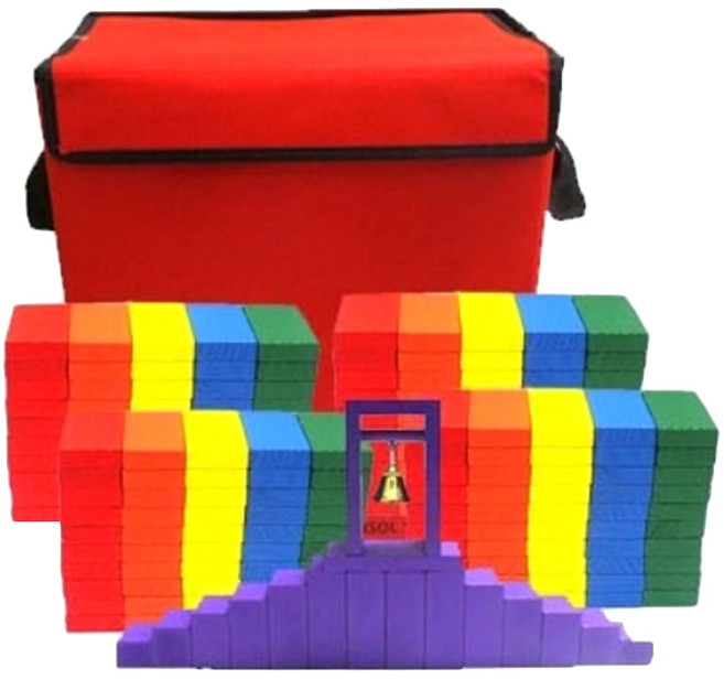 칼라도미노 216p + 보관함, 혼합색상, 1세트