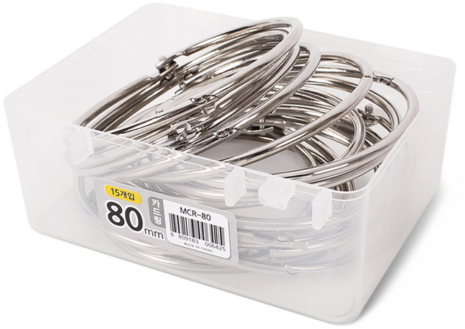 마그피아 카드링 15개입, 80mm, 1개