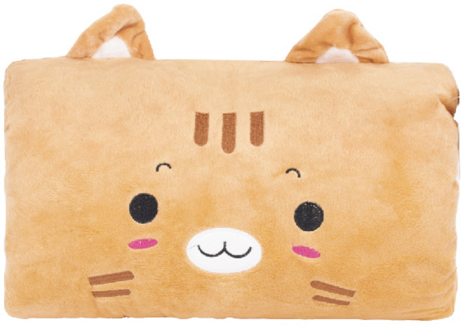 HDC 핸드 워머 쿠션, 브라운 캣