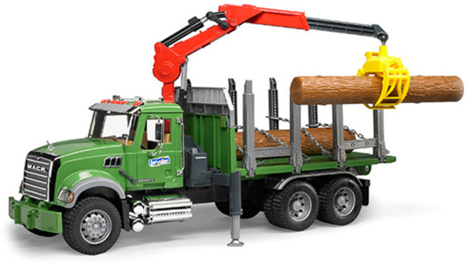 bruder Mack 林業卡車玩具 BR02824, 1個, 混合色