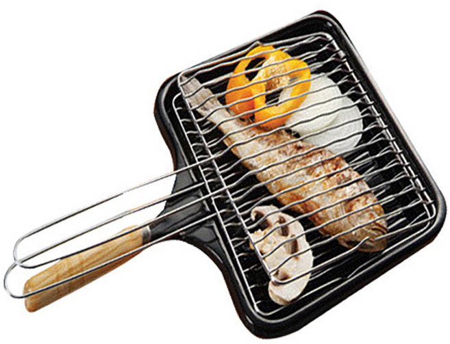 동우리빙 3중 코팅 구띠석쇠그릴, 26.5cm, 1세트