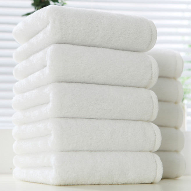 코튼클라우드 호텔수건 200g 40수 코마사, 화이트, 10개