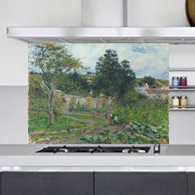 키친아트갤러리 주방 아트보드 명화피사로 퐁투아즈에르미타주의채소밭, 1개