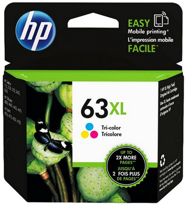 휴렉팻커드 HP No.63XL 잉크 대용량 F6U63AA, 칼라, 1개