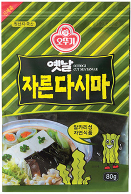 오뚜기 옛날 자른 다시마, 80g, 1개