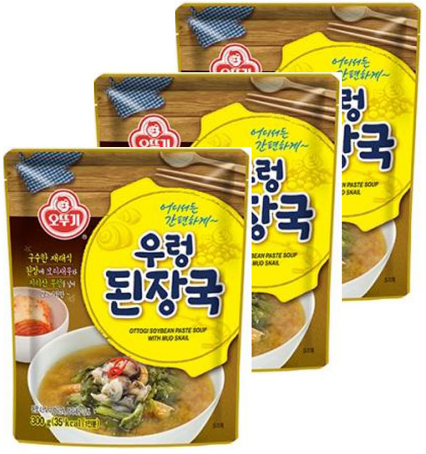 오뚜기 옛날 우렁된장국, 300g, 3개