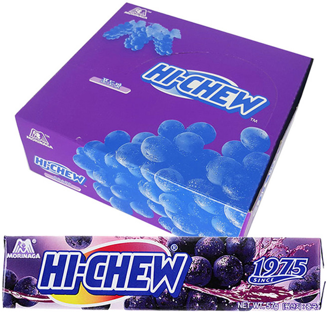 MORINAGA 森永 嗨啾葡萄軟糖 12條入, 684g, 1盒