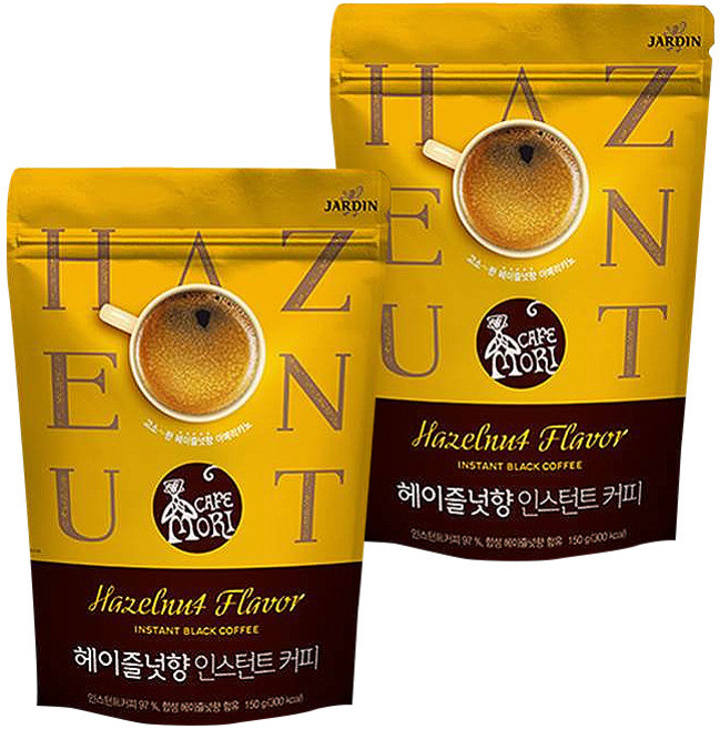 JARDIN CAFE MORI 榛果風味即溶咖啡 補充包, 150g, 1入, 2個