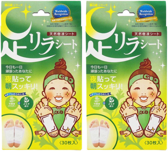 아시리라 풋 시트 릴랙스 발패치 쑥향, 30매입, 2개