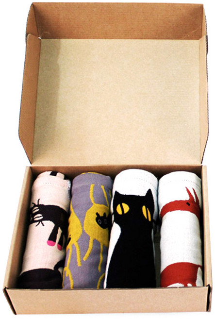 퓨어썬데이 북유럽풍 일러스트 주방타올 선물세트, TYPE C, 1세트