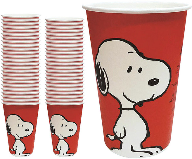 피너츠 스누피 컬러종이컵 390ml, 50개입, 1개