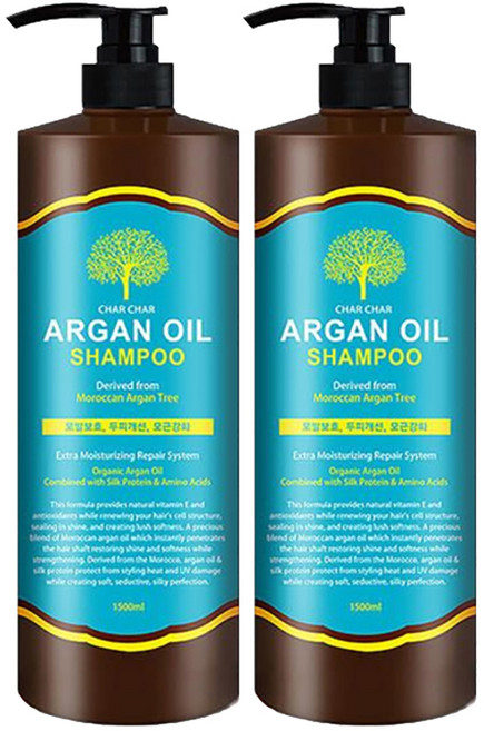 샤샤 아르간 오일 샴푸, 1.5L, 2개