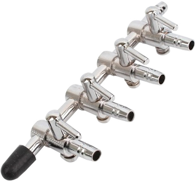 수아쿠아 스텐 4구 분배기 에어량조절기, 1개