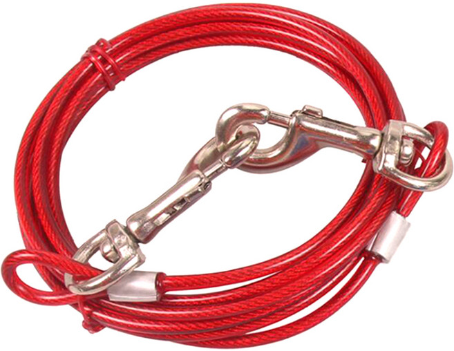 제제펫 반려동물 와이어 리드줄, 레드, 1개