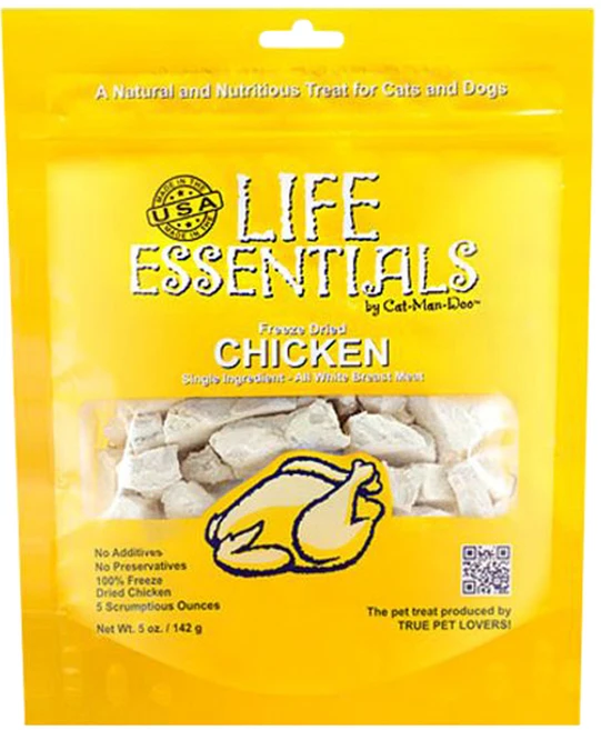 캣만두 라이프 에센셜 동결건조간식, 치킨, 142g, 2개 - 쿠팡