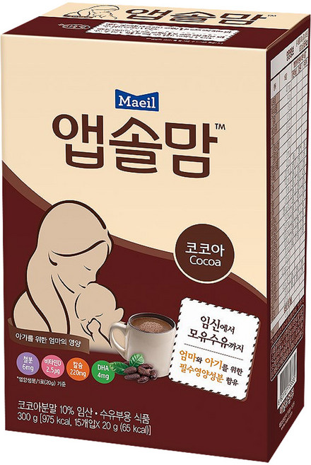 앱솔맘 코코아 임부간식, 300g, 1개
