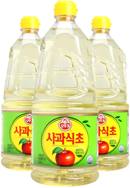 오뚜기 사과식초, 1.5L, 3개