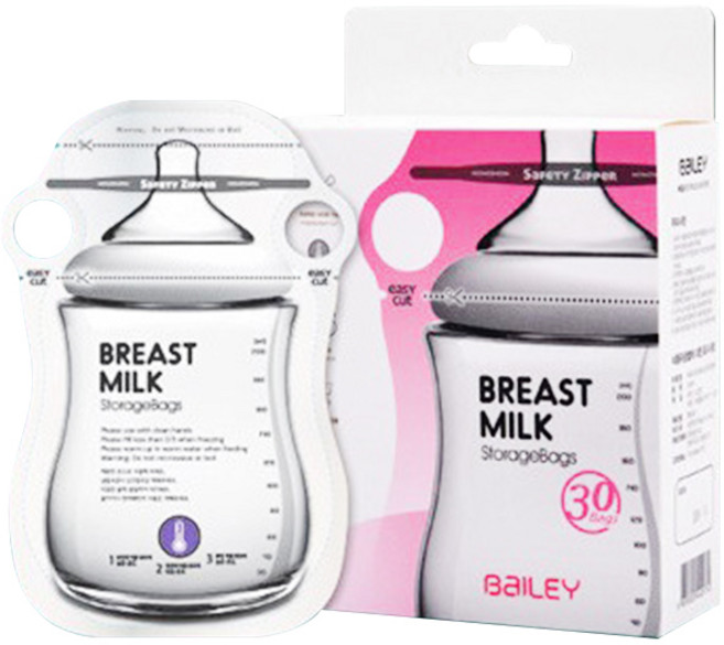 베일리 핑거레스트 일회용 모유저장팩 200ml, 30개입, 1개